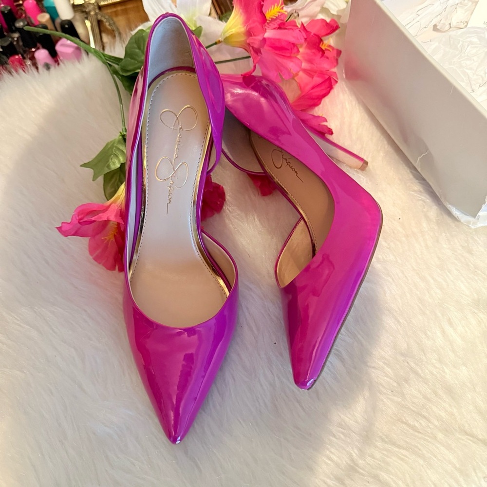 Jessica Simpson Vibrant Pink Heels - Picture 7 of 15